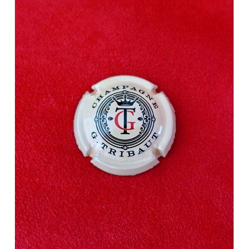 Capsule De Champagne G. Tribaut. Couleur, Rouge Et Noir Crème