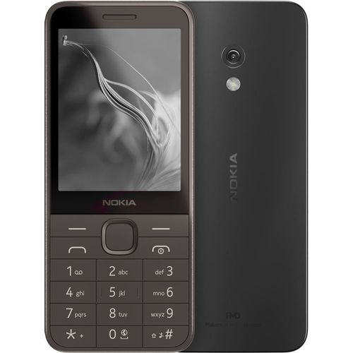 Nokia 235 4G (2024) - 4G téléphone de service - double SIM - RAM 64 Mo / Mémoire interne 128 Mo - microSD slot - rear camera 2 Mp noir
