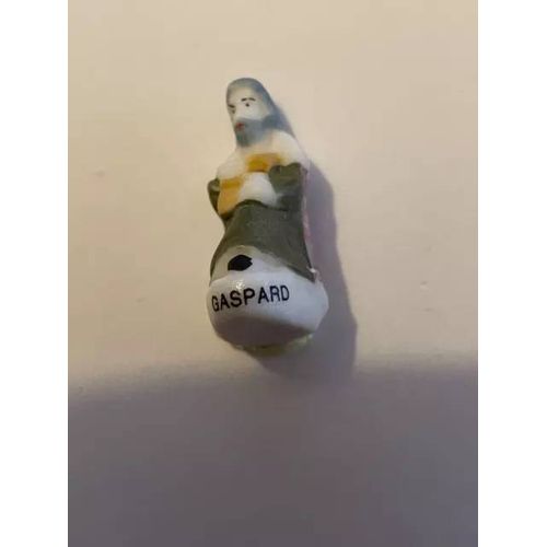 Fève Le Roi Mage Gaspard. Série Crèche Pastorale Petit Modèle Mate. 1998 -