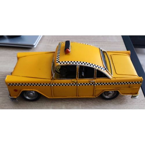 Voiture Taxi New-York En Métal Vintage Décoration.