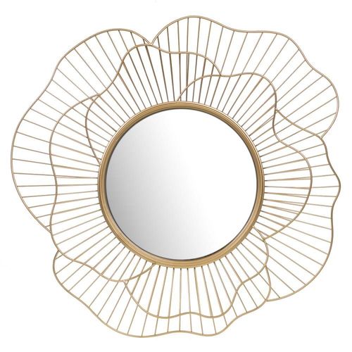 Miroir Flower doré 71 cm