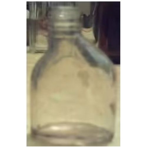 Ancien - Petit Flacon Pharmaceutique - Vide - Forme Inhabituelle