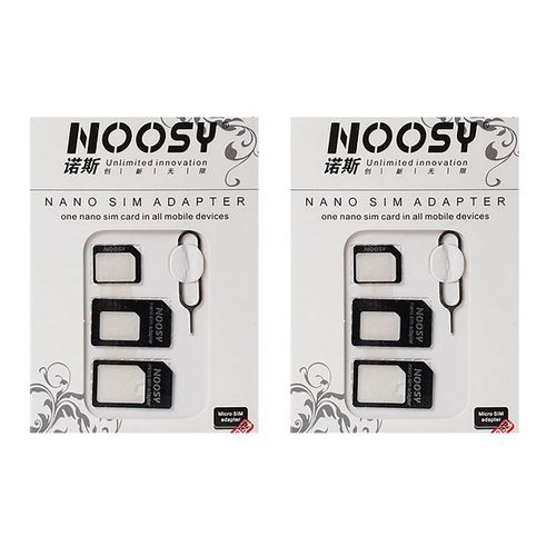 Lot 2 Adaptateur Nano/Micro Sim Vers Sim Standard Idéal Pour Smartphones & Téléphones