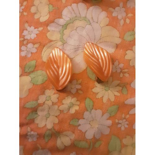 Boucle D Oreille Clips Feuille Vintage