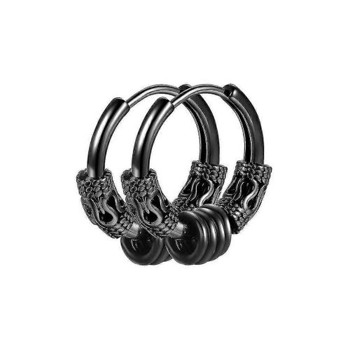 2pcs Boucles D¿Oreilles Médical En Acier Inoxydable Vintage Perforé Cartilage Bijoux Boucle D¿Oreille Hoopstyle 1