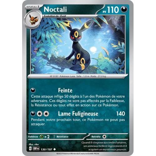 Carte Pokémon - Noctali - 130/197 - Ev3 Flammes Obsidiennes