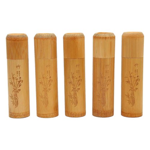 5pcs Urne En Bambou Pour Pour Animaux De Compagnie Eco Friendly Memorial Petite Urne Pour La Propagation Des Cendres De Crémation De Chien De Chat Humain