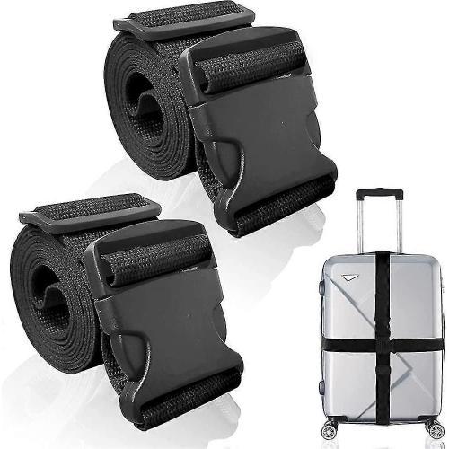 2 Pcs Bagages Valise Sangles Set.travel Accessoires Ceinture à Bagages Épaissie