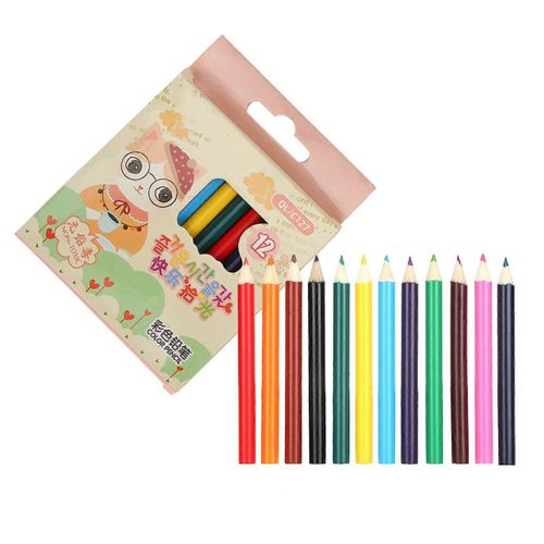 Ensemble De Crayons De Couleur De Dessin Professionnel Mini Crayons Colorés En Bois Durable Pour Enfants