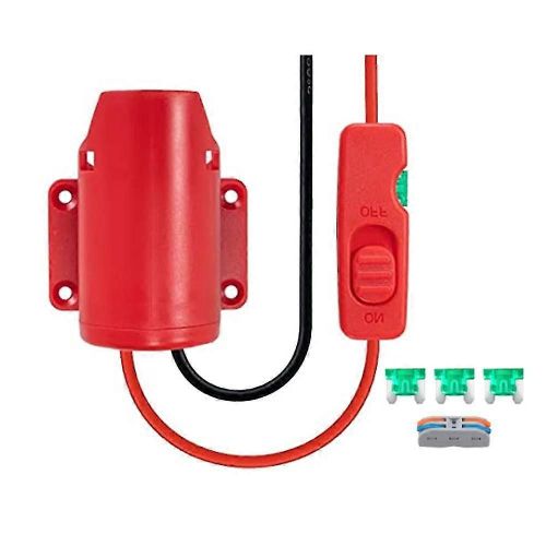 Adaptateur De Roue D¿Alimentation Pour Adaptateur De Batterie 12v M12 Kit De Convertisseur De Batterie Avec Interrupteur, Fusible Et Fil Termi
