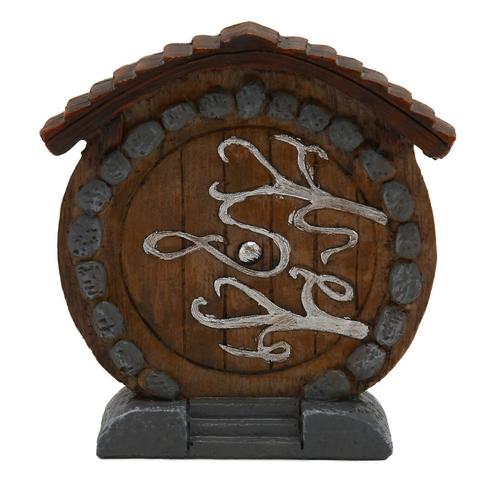 Statue de porte de fée Durable en douceur Figurine de porte de fée en résine Miniature Décoration intéressante exquise pour le jardin de la chambre