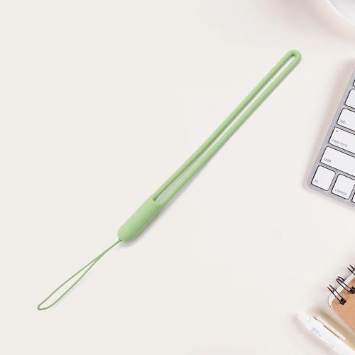 Porte-clés court en silicone avec dragonne,ULde poignet pour téléphone,iPhone 11,appareil photo Samsung GoPro,clés USB - Type Green