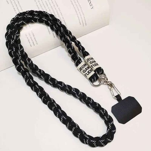 Longe De Téléphone Portable Longue Bandoulière,Lanière D'alpinisme En Plein Air,Lanière De Bain Universelle,Accessoire De Téléphone Robuste - Type Black