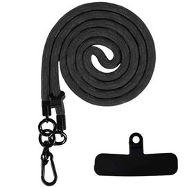 Lanière De Téléphone Universelle Réglable,120cm,Réinitialisation De Cou,Anti-Perte,Chaîne Épaisse,Dragonne Avec Joint - Type Black