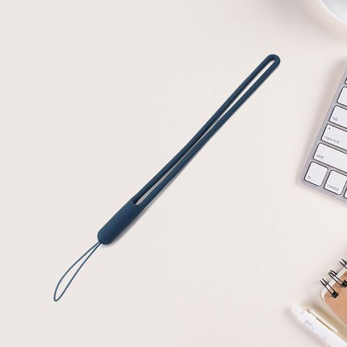 Dragonne courte en silicone pour téléphone,lanière pour iPhone 11,appareil photo Samsung,GoPro,clés USB,carte d'identité prédire,cordon continent,chaîne - Type darkblue