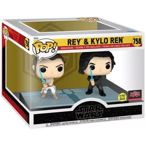 Figurine Funko Pop - Star Wars 9 : L'ascension De Skywalker N°758 - Rey & Kylo Ren - Moment (85182)