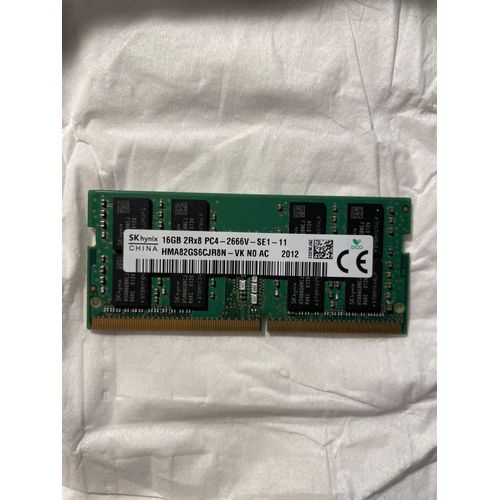 SK Hynix Mémoire 16 Go HMA82GS6CJR8N VK PC4 DDR4-2666MHz