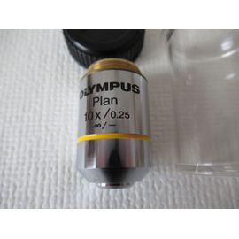 Objectif de microscope OLYMPUS Plan 10X/ 0,25 , infini/-.