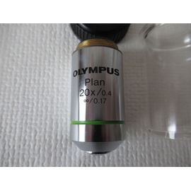Objectif de microscope OLYMPUS Plan 20X/0,4 , infini/0,17.