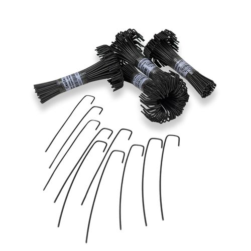 Agrafes pour agrofibres et grillages anti-taupes (100 pièces)