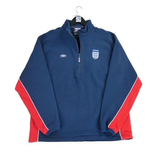 Reconditionné - Pull Polaire Homme 2002-03 England - Taille Xl - Homme - Marine