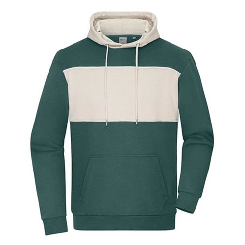 Sweat Bicolore Unisexe - 8051 - Vert Et Beige Grès