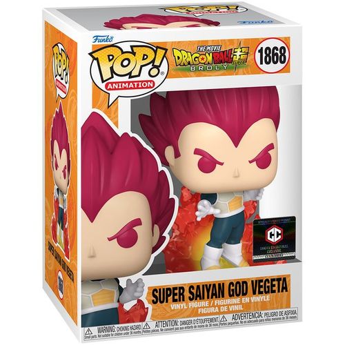 Figurine Funko Pop - Dragon Ball Super N°1868 - Vegeta Super Saiyan God [Avec Chase] (73695)