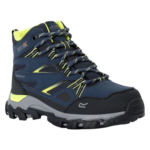 Chaussures Regatta Bottines De Marche Holcombe Enfant Bleu Marine Vert Néon