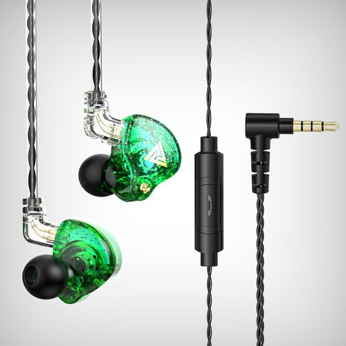 écouteurs filaires détachables AK6 Pro,casque d'écoute avec micro,suppression du bruit,pour joueurs,musiciens,oreillettes pour Xiaomi - Type AK6 Pro Green
