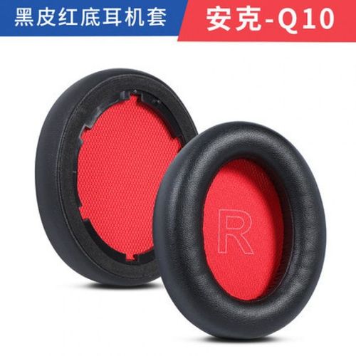 Cache-oreilles en mousse à mémoire de forme pour Anker Soundcore Life,écouteurs originaux avec boucle,coussins d'oreille,Q20,Q30,Q35,haute qualité,0416 - Type Q10 black red