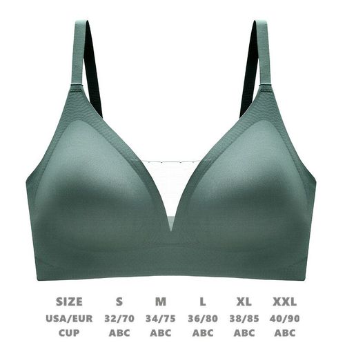 Sous-Vêtements En Latex Sans Couture Pour Femmes,Haut Tubulaire En Dentelle Sans Anneau En Acier,De Sport,De Couleur Pure,Soutien-Gorge D'allaitement Anti-Affaissement,Nouvelle