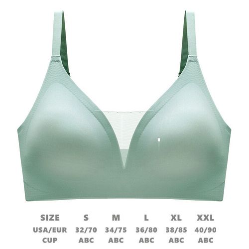 Sous-Vêtements En Latex Sans Couture Pour Femmes,Haut Tubulaire En Dentelle Sans Anneau En Acier,De Sport,De Couleur Pure,Soutien-Gorge D'allaitement Anti-Affaissement,Nouvelle