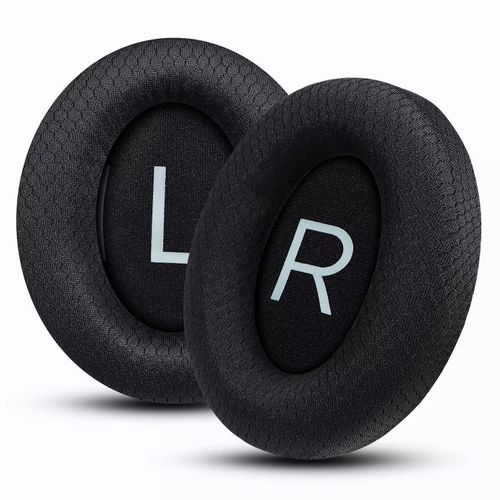 Coussinets d'oreille de Rechange en Tissu Maille pour Casque - AQSACOKIYA - Bose 700 (NC700) - Noir