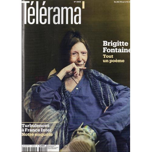 Télérama 3902 : Brigitte Fontaine. Turbulences À France Inter. Le Prix De L'engagement. Francis Hallé. Les Jeux De Plateau Français. Nicolaï Erdman. Adèle Van Reeth. Emanuel Pârvu.