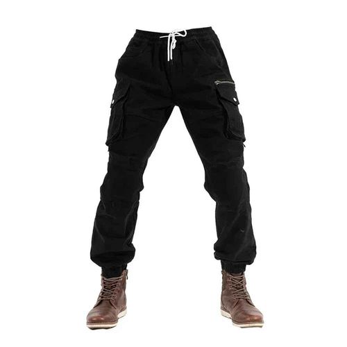 Fjcargo-Pantalon De Moto Élastique Pour Homme,Équipement De Protection Décontracté,Grandes Poches,Doux,Cyclisme En Plein Air,03/Wear