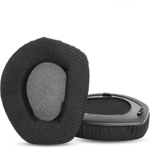 Coussinets pour casque en Tissu - AQSACOKIYA - Sennheiser RS195/185/175/165, HDR185/175/165 - Noir