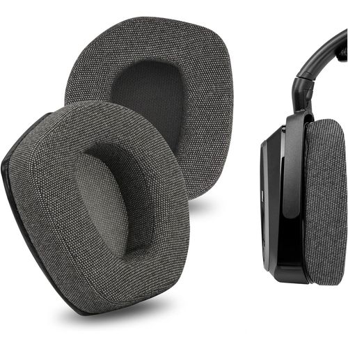 Coussinets de rechange pour casque - AQSACOKIYA - Sennheiser RS195/185/175/165, HDR185/175/165 - Linen - Gris