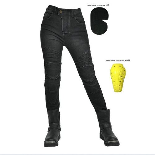 Jeans De Moto Résistants Aux Déchirures Pour Femmes,Pantalons De Cyclisme Décontractés Rétro,Pantalons De Voyage De Sports De Plein Air,Extensible,Quatre Saisons
