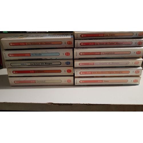 Emile Zola - Lot De 9 Livres