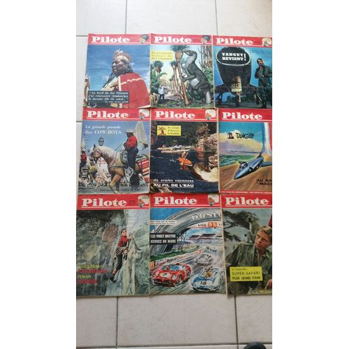 15 Magazines Pilote De L'année 1961