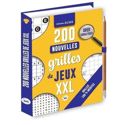 200 Nouvelles Grilles De Jeux Xxl Pour Les Séniors - Avec 1 Crayon