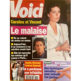 Voici N 344 - 13/06/94 - Caroline De Monaco & Vincent Lindon - Sophie Marceau & Andrzej Zulawski - Kate Moss - Michelle Pfeiffer - Patti Reagan Nue - Gloupier L'entarteur...