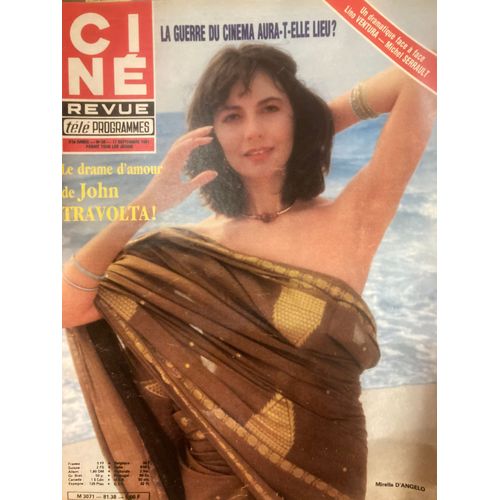 Ciné Télé Revue N 38 - 17/09/81 - Mirella D'angelo - John Travolta - M Serrault & L Ventura En "Garde À Vue" - Maria Pacôme - Pia Zadora - Betty Stockfeld - Jacques Martin - N Mouskouri - R Hanin