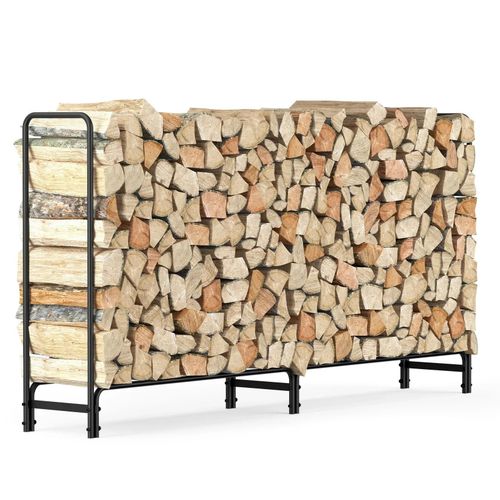 Support Réglable Pour Bûches De Bois De Chauffage - 8 Pieds, Robuste Et Durable, Fini Noir<P>Organisez Votre Bois De Chauffage Avec Style Grâce À Notre Support À Bûches :</P><Ul> <Li><Strong>Dimensions :</Strong> 8 Pieds Pour Une Capacité Optimale<