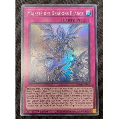 Yu Gi Oh Sdwd Fr027 Majesté Des Dragons Blancs Super Rare