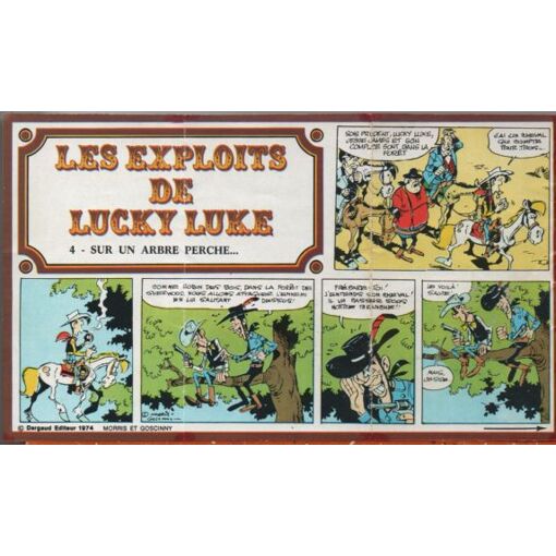 Les 10 Exploits De Lucky Luke Avec La Vache Qui Rit N°4 : Sur Un Arbre Perché...