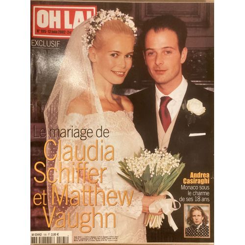 Oh Là ! N 195 - 06/06/2002 - Claudia Schiffer & Matthew Vaughn - Andrea Casiraghi - Evelyne Thomas - Les Bleus En Famille (Zidane, Desailly, Leboeuf...) - Margrethe Du Danemark - Miss Univers 2002