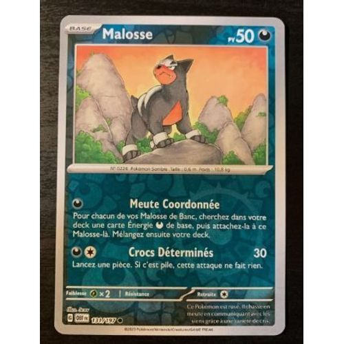 Pokémon Malosse Reverse 131/197 Obf Flammes Obsidiennes