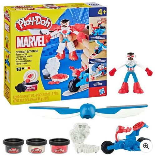 Play-Doh Marvel Playset Captain America Moto-Slicer