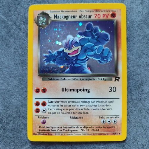 Carte Pokémon Mackogneur Obscur 10/82 Fr Holo